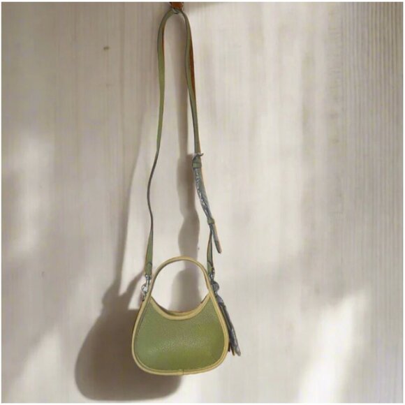 Coach Mini Ergo Bag Coachtopia CO662 Leather 90s Crossbody Lime Green Sunflower - Picture 7 of 13